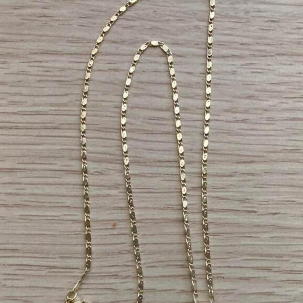 14k Gold Plated Womens Mens Link Chain And Virgin Mary Pendant Necklace 18” - Picture 7 of 16